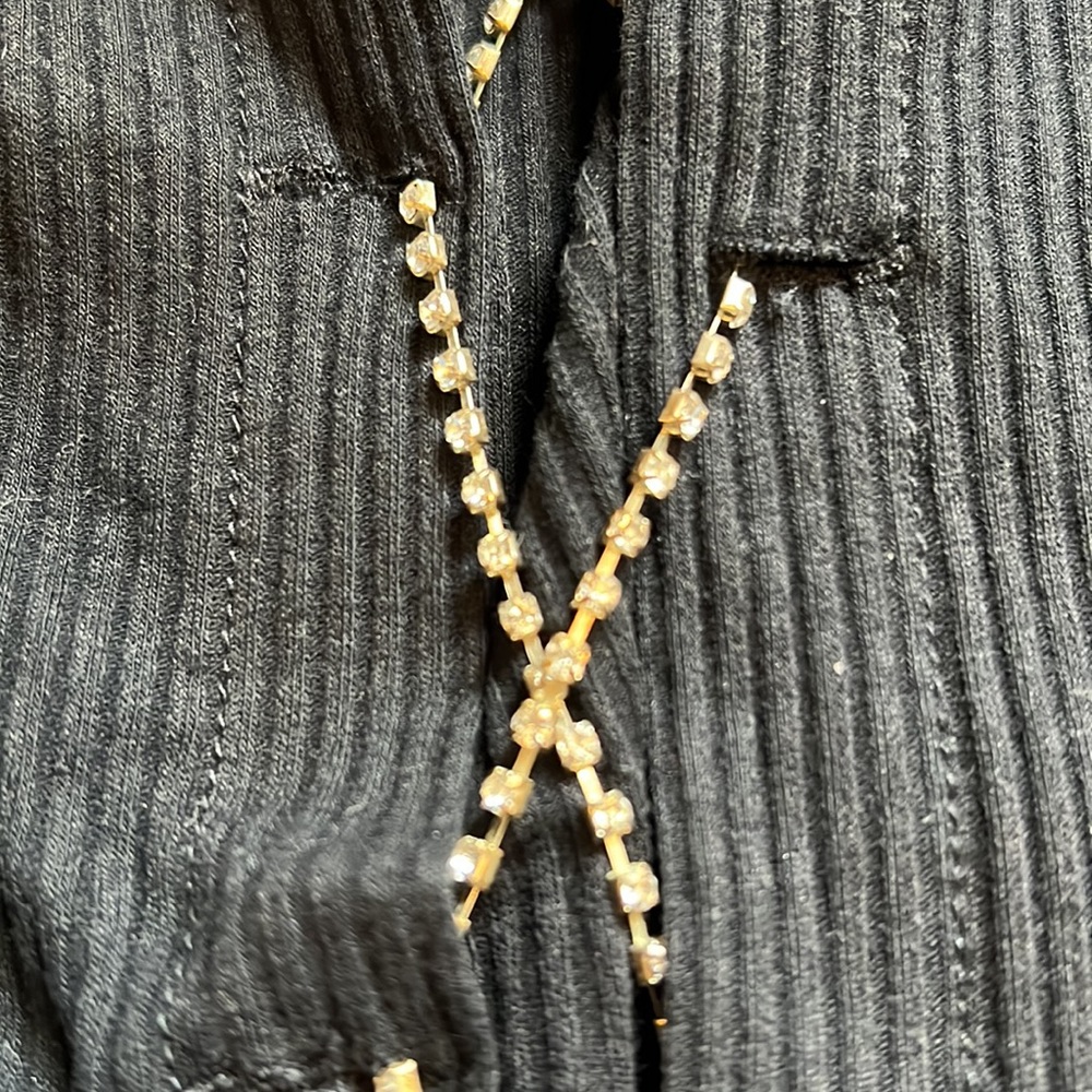 Black ribbed Princess Polly crop - Picture 4 of 6